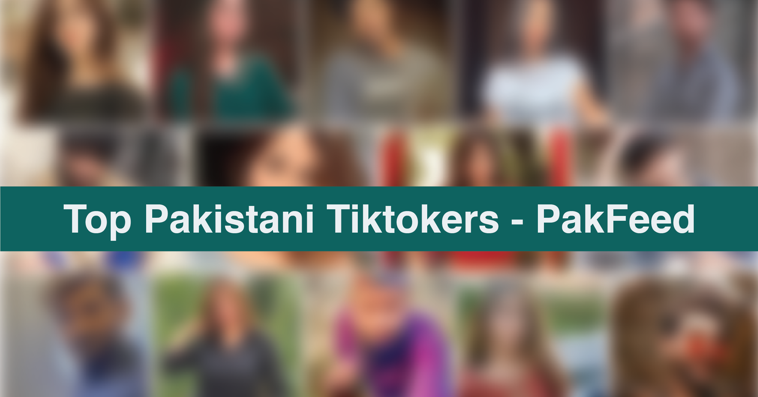 Top Pakistani Tiktokers